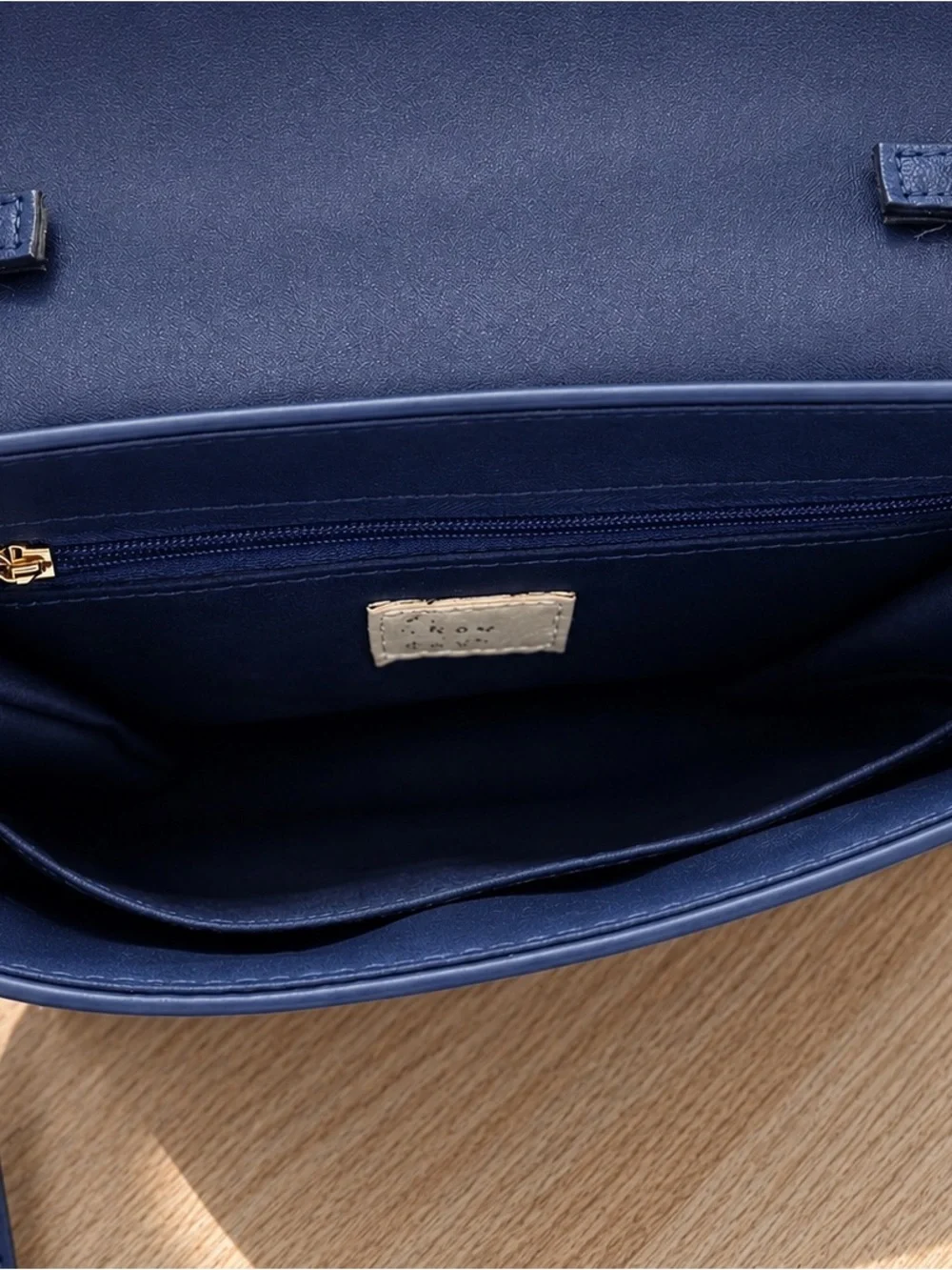 A New Day Navy Blue Structured Handbag